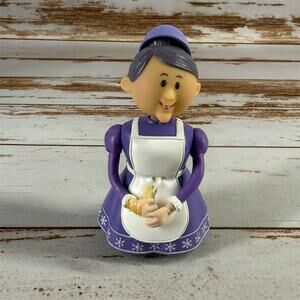 Vintage 2002 Mrs. Santa Claus Figure Rudolph Series 5.25" Purple